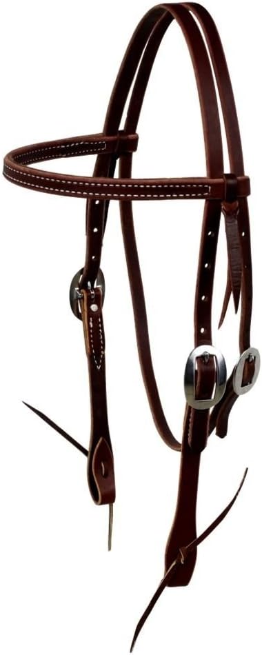 Berlin Leather L1100 Latigo Browband Headstall w/ Tie S.S. Buckle