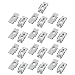 Aexit M6 24mmx10mm Home Hardware Iron White Zinc Plated Extruded U Nut Clip 25pcs Model:42as291qo208