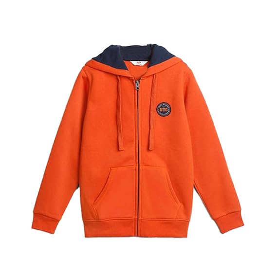 LIFE by Shoppers Stop Solid Cotton Rich Hood Boys Sweatshirt (A21711BSWT012A-P)