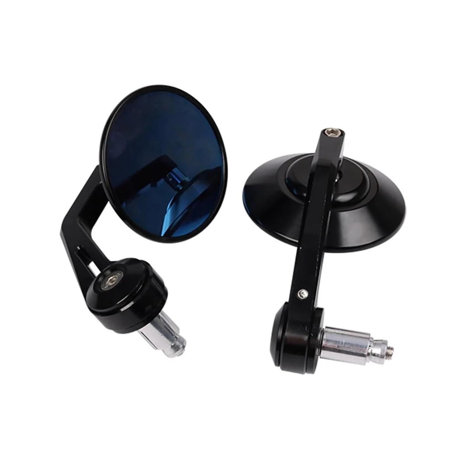 Gfvfgnlnna Black Motorcycle Wing Mirror Motorcycle Rear View Mirror Side Mirror For Triumph For Bonneville T100 T120 For Bobber For Speed Twin 1200 (Black)