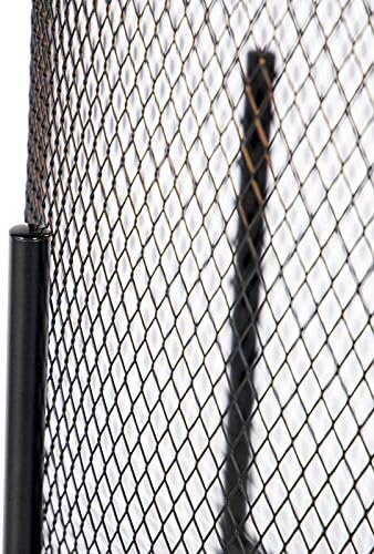 Qazqa QAZQA - Moderne zwarte vloerlamp - Bliss Mesh | Woonkamer | Slaapkamer - Staal Langwerpig |Rond - E27 Geschikt voor LED - Max. 1 x 60 Watt photo 3