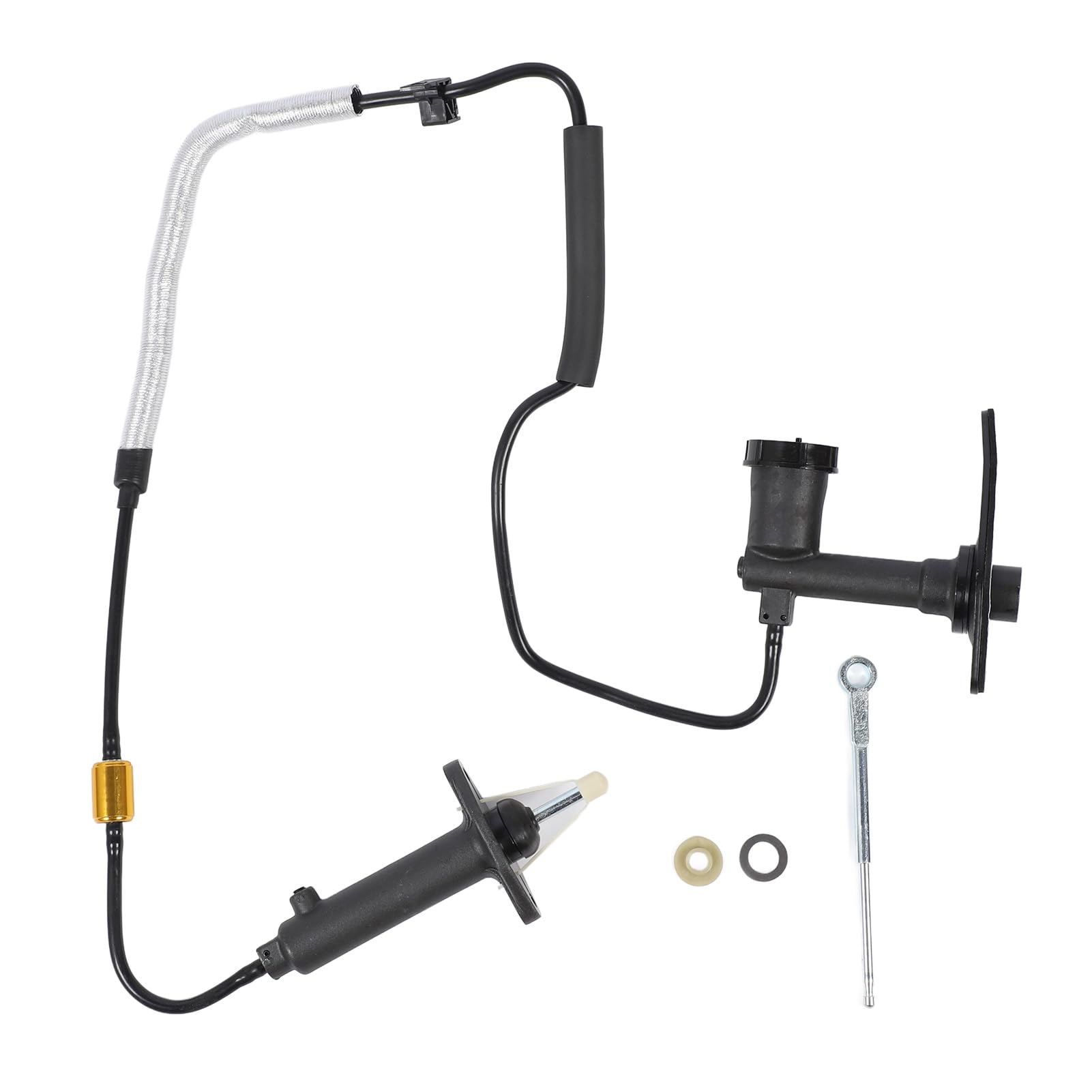 Gruppo Cilindro Secondario Frizione, Gruppo Dormanter e Cilindro Secondario Frizione, 52109746AA 52109746AB Kit Gruppo Linea Cilindro Frizione di Ricambio per Liberty Dal 2002 Al