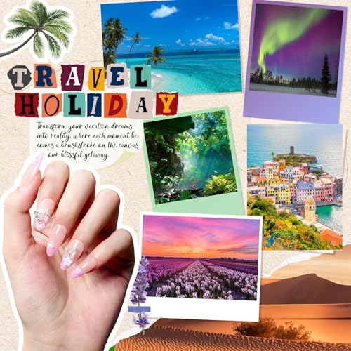 Image of Beetles Gel Nail Kit with U V Light and Nail Tips -86Pcs Travel Holiday 45 Colors Gel Polish Set with Nail Stamp Base Top Coat All Season at Home Nail Kit with Everything Starter Gift for Women Girls