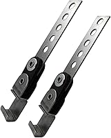 HAOXAOON 2-Pack Heavy Duty Swivel Exhaust Hangers - Open End, Vibration Absorbing Rubber, Mild Steel Construction