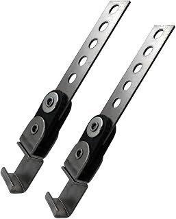 HAOXAOON 2-Pack Heavy Duty Swivel Exhaust Hangers - Open End, Vibration Absorbing Rubber, Mild Steel Construction