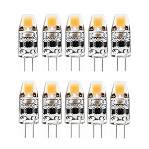 LED G4 LAMP 1.5W 150LM COB LED lamp Light 0705 SMD 3000K / 6000K AC/DC 12V 10st WELSUN (Color : Warm White)