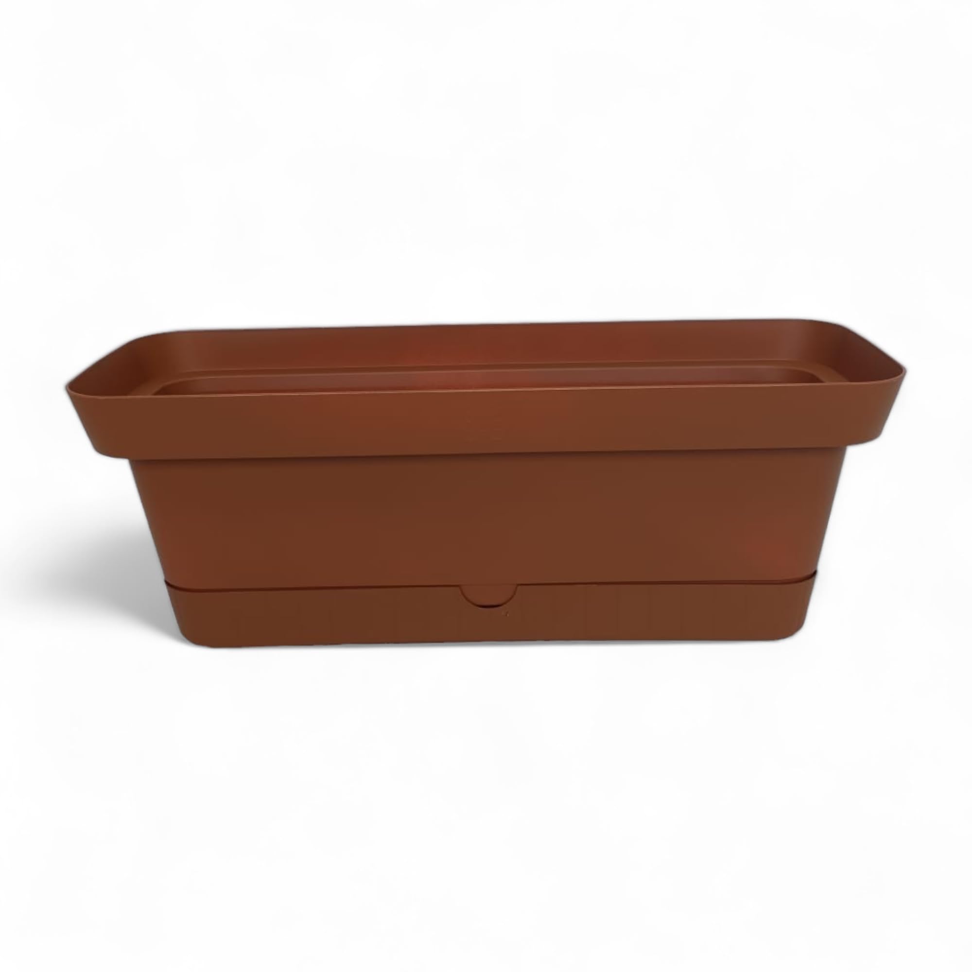 Jardinière de balcon Ecoplast 50 cm plastique extérieur contre la décoloration