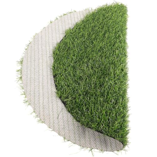 NULYLU Alfombra de Césped Artificial Redonda para Mesa, Material Goma, Flexible y Cómoda, Adecuado para Decoración de Mesas Buffet y Comedor