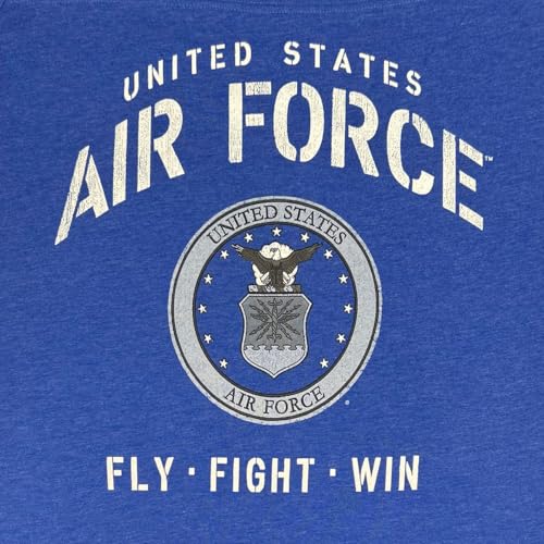 Armed Forces Gear US Air Force Ladies Stencil T-Shirt (Royal)2