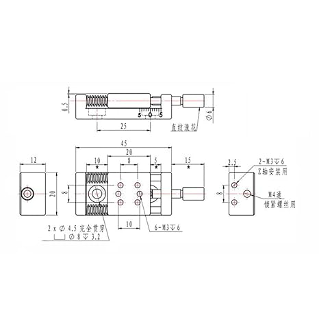 X Axis Linear Stage Stroke 10MM FineTuning Precision Mini Sliding Table Micro Manual Translation Stage Experiment Platform