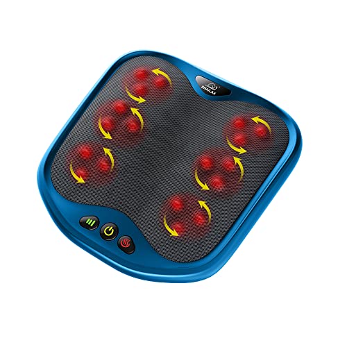 Snailax Foot Massager With Heat, Gifts For Men/Women, Kneading Shiatsu Heated Electric Feet Massager Machine For Plantar Fasciitis,Foot Relief, Washable Cover(Blue) #TOP26