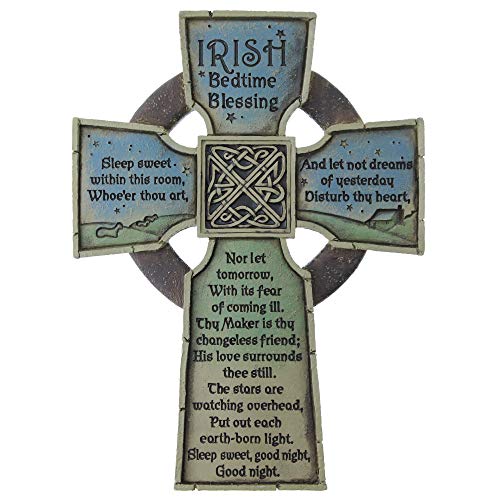 Image of Abbey Gift (Abbey & CA Gift Cathedral Art Irish Bedtime Blessing Cross, 6.75 x 9, Brown (50749)