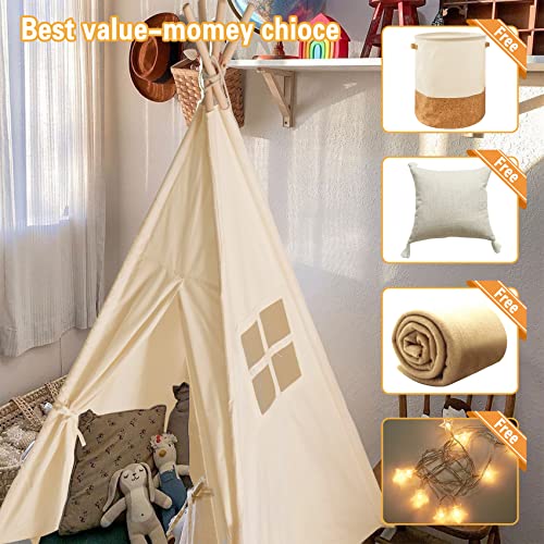 Little Dove TEEPEE1.2 Teepee Tent For Kids Foldable Teepee Play Tent thumb #3