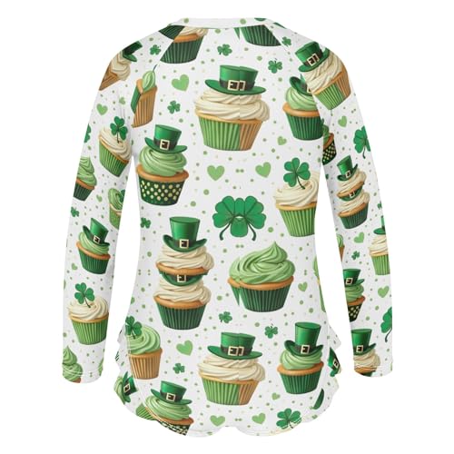 St Patricks Cupcakes One Piece Girls Swimsuit Rashguard Quick Dry Bathing Suit Kids 3T3