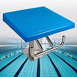 Sprungbrett aus Edelstahl für Pools – rutschfeste, geneigte Sprunganlage, geeignet für Private Pools und Stadien – Sicherheitssprungbrett mit robustem Sockel