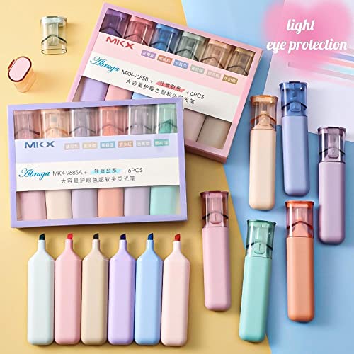 [12 Colors] Abruga Highlighters, Chisel Tip Marker Pens, Assorted Highlighter, Quick Dry, No Bleed, Water Based With Large Ink Reservoir For Adults Kids School Books Office Supplies #TOP1