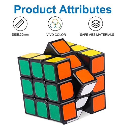 Mini Cube 30 Packs Puzzle Party Toy, Eco-Friendly Material with Vivid Colors, Party Favor School Supplies Puzzle Game Set for Boys and Girls, Ideal Gift for Children (1.18 inch).
