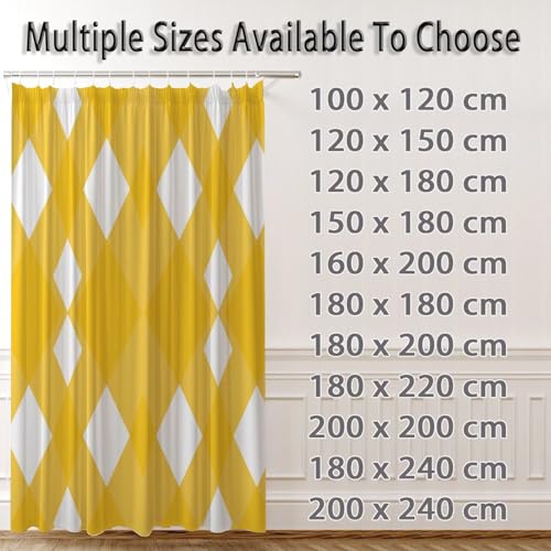 Rideau douche jaune 100x120 imperméable polyester rideau de douche - 6