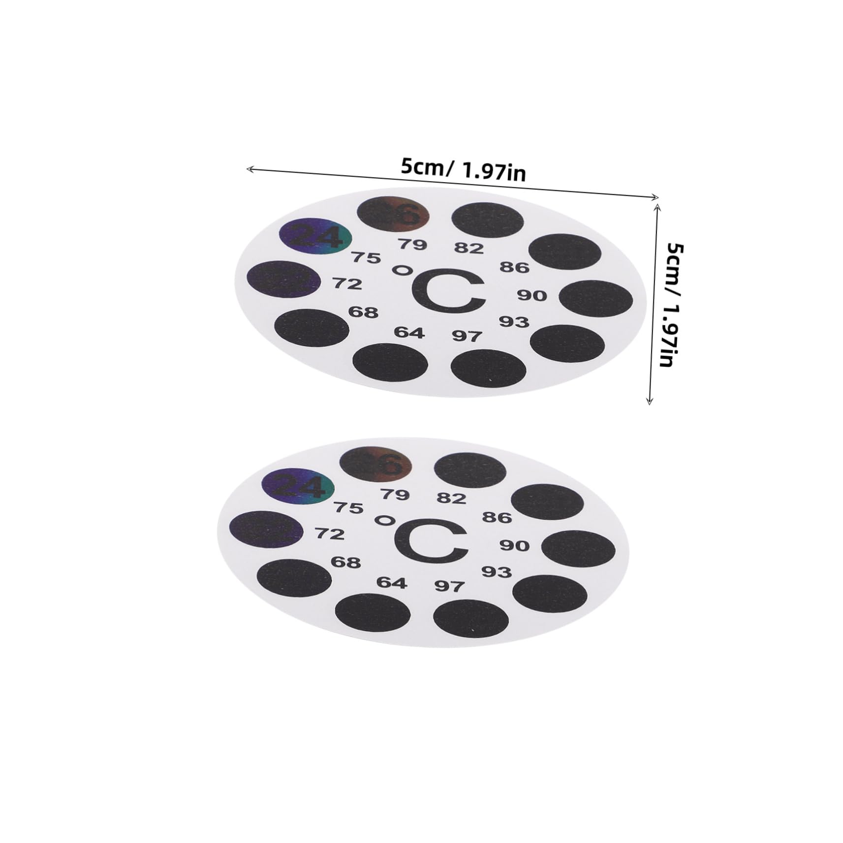 Toddmomy 6Pcs Self Adhesive Color Changing Aquarium Thermometer Strips Accurate Temperature Gauge for Fish Tanks Reptiles and Indoor Use Easy Application and Multi Environment