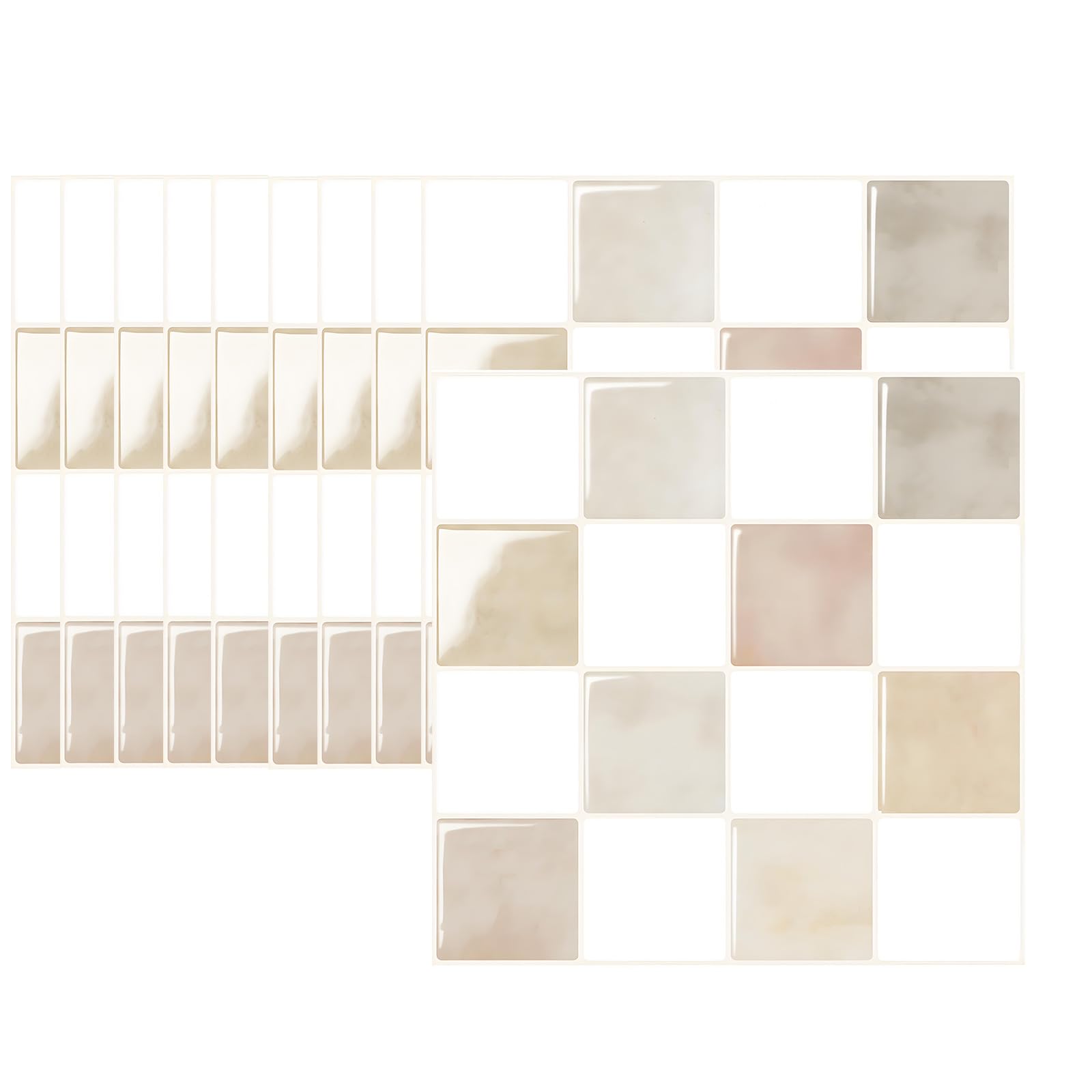 our fave 10 Sheets Textured Brick Pattern Wall Decal Easy to Apply Peels and Stick Backsplash for Kitchen Bathroom Selves-Adhesive Wall Transfers
