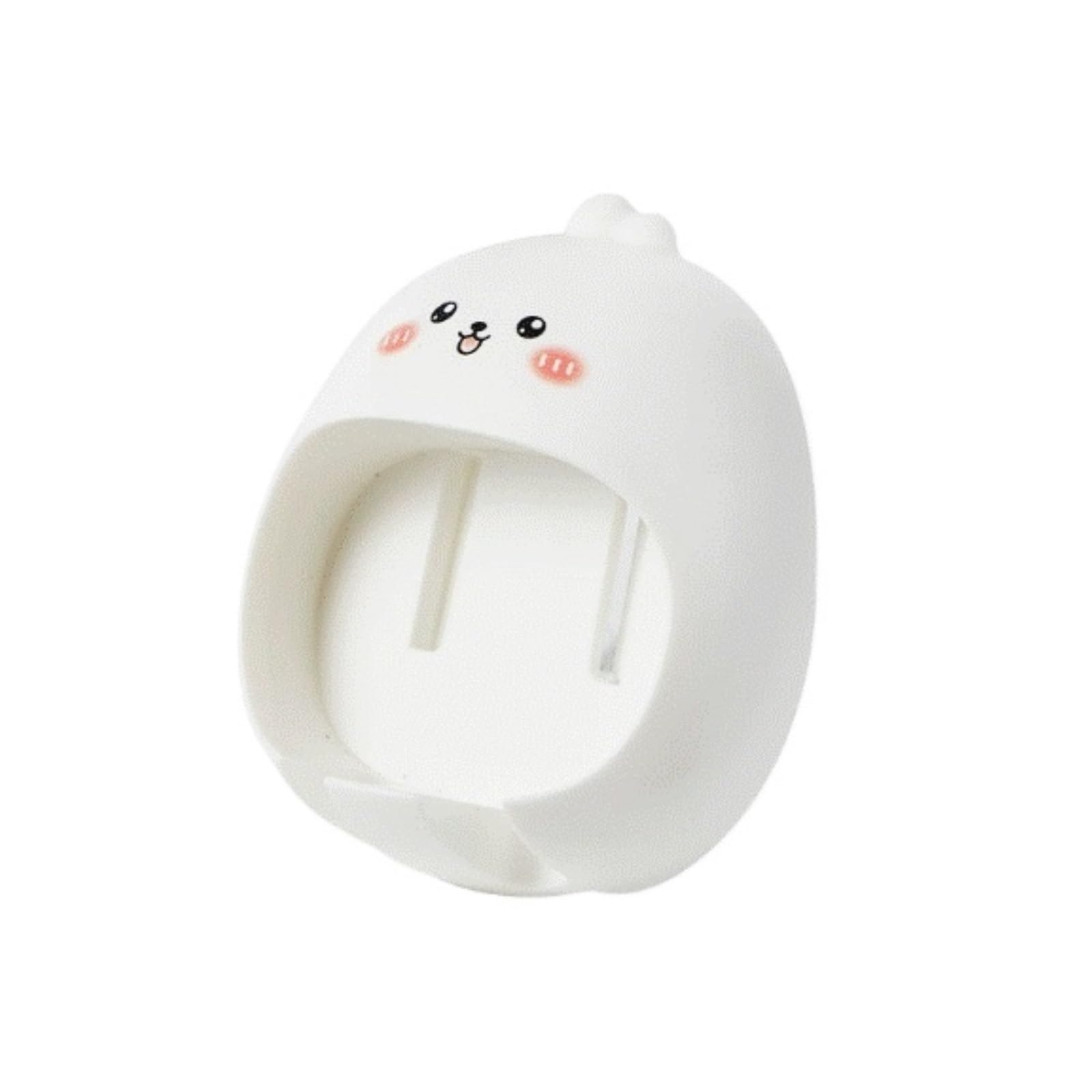 Bagno Porta Portaspazzolino da Parete, Senza Bisogno di Forare, Portaoggetti Bagno Spazzolino Accessori(White)