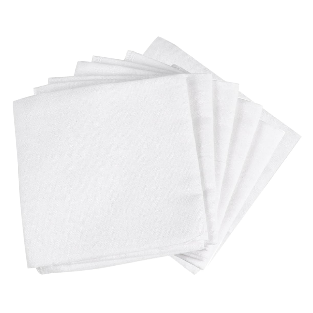 OKUMEYR 6pcs Reusable Cheesecloth Cotton Fabric for Straining Bean Curd Yogurt and Juice Versatile Cloth for Food Poaching Crafting and Wine Making