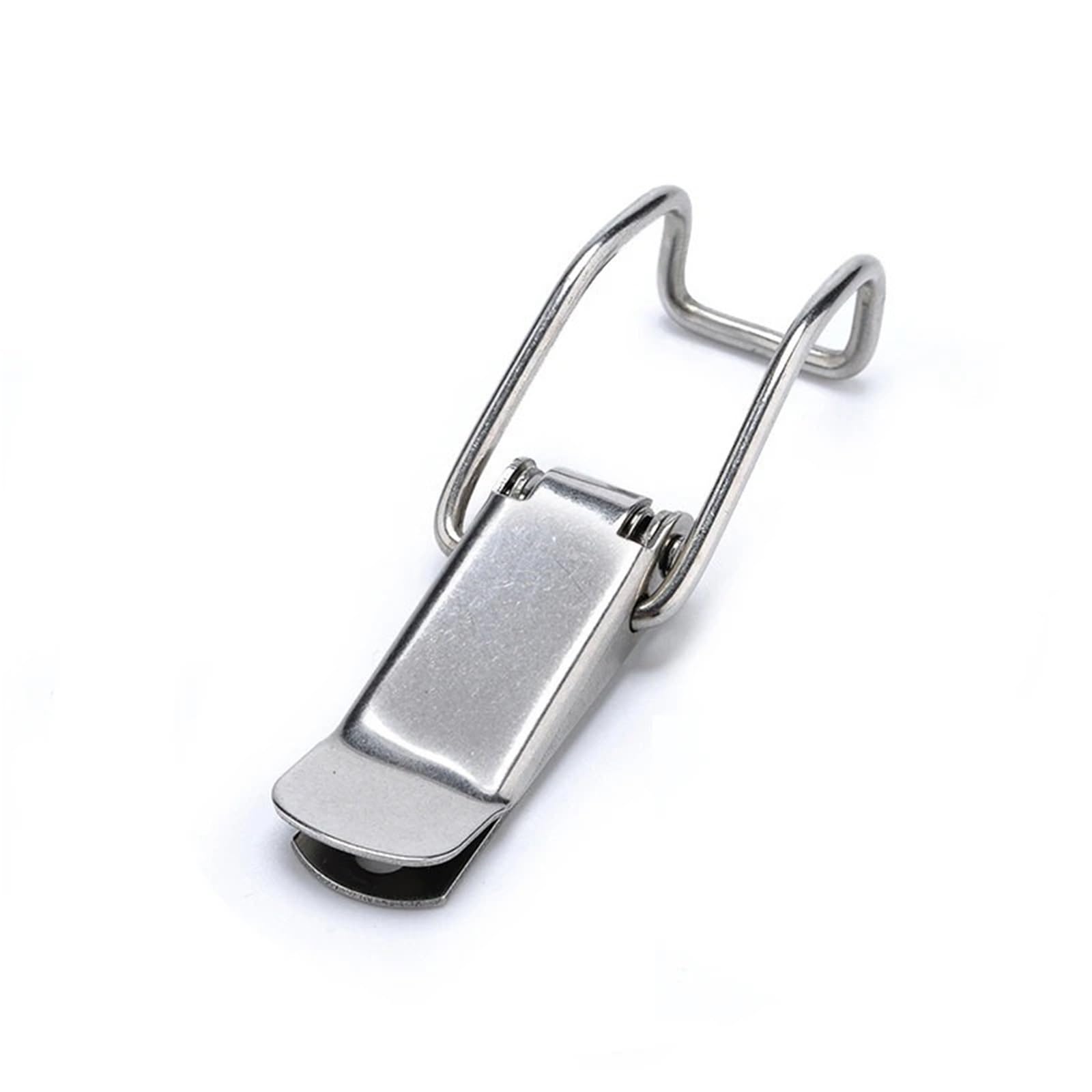 J115B Mild Steel Cabinet Boxes Hasp Lock 74 * 20 Spring Loaded Latch Catch Toggle Locks 4Pcs