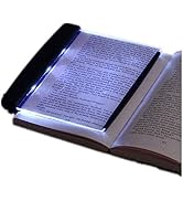 LED Paperback Book Light,LED Reading Bright Light Lamp Board with Detachable Page Clip,Eye Protec...