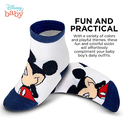 ABG Accessories Girls & Boys Minnie, Mickey Mouse, Baby Shark, Justice League 10-Pack Infant Sock 0-24 Months3