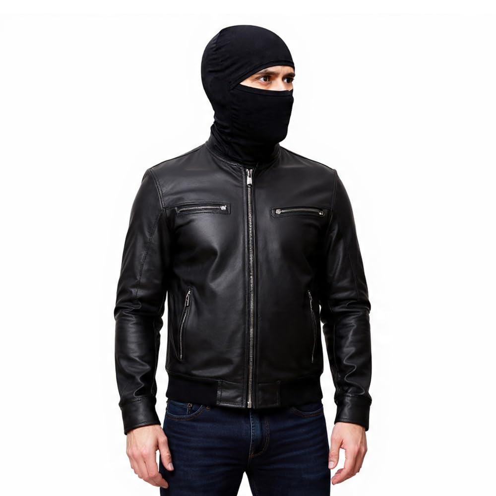 face mask for Bikers Full face mask for Bikers Helmet Head Cover Balaclava for Men Bike Riding for Adult Black Masks for Bike Riding (KPMA00) Black-image-27