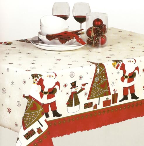 texpot Weihnachtsdecke 140 x 200 cm Nikolaus Weihnachten abwaschbar...