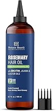 Botanic Hearth Hair Oil for Hair Growth | Rosemary Oil for Hair Growth with Biotin, Castor & Jojoba | Hair Relaxers & Dry Scalp Treatment | Color Safe | All Hair Types | 6.7 Fl Oz