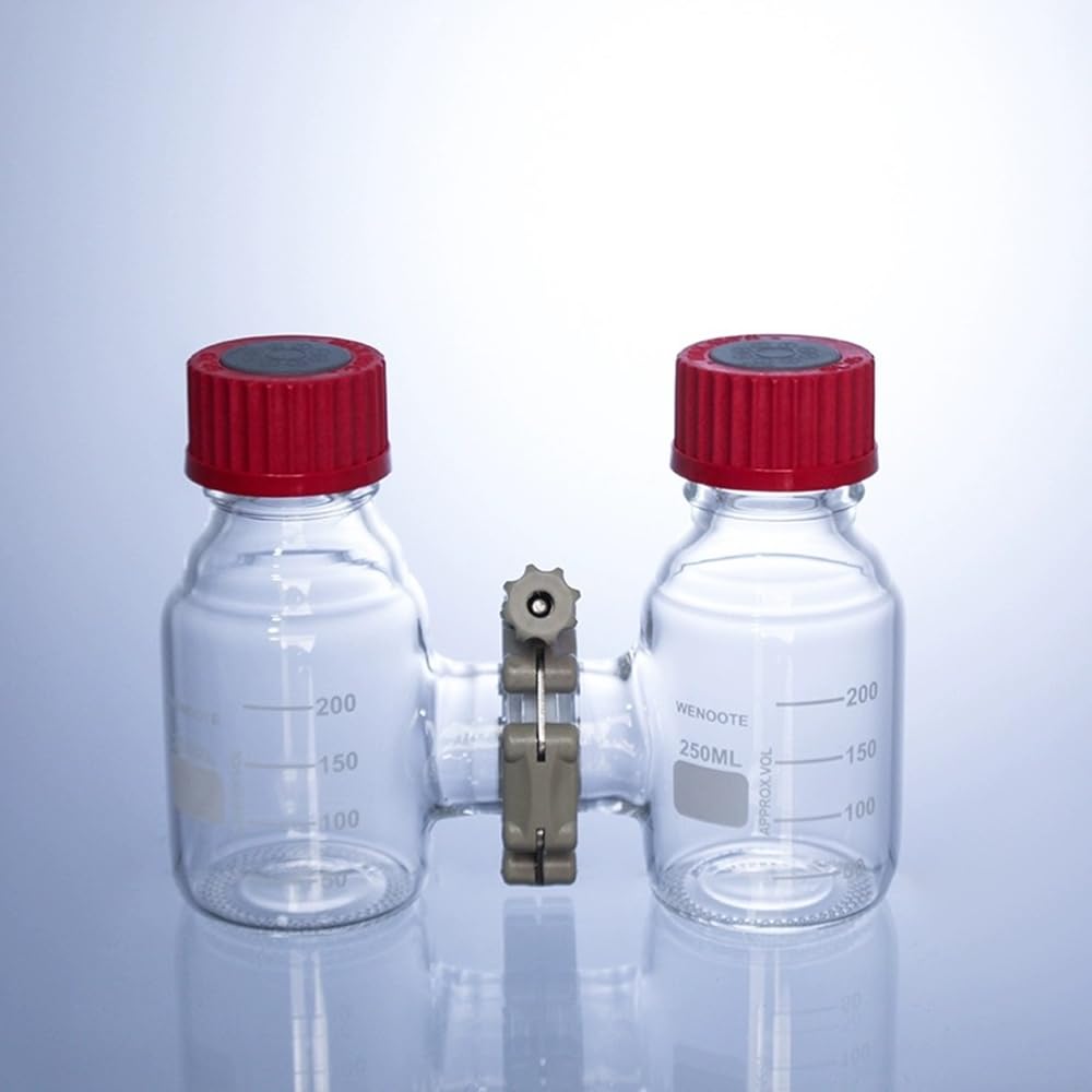 Najnowszy dwukomorowy reaktor MFC do elektrolizy mikrobiologicznej - przyrząd laboratoryjny o wysokiej zawartości szkła borokrzemowego(500ml)