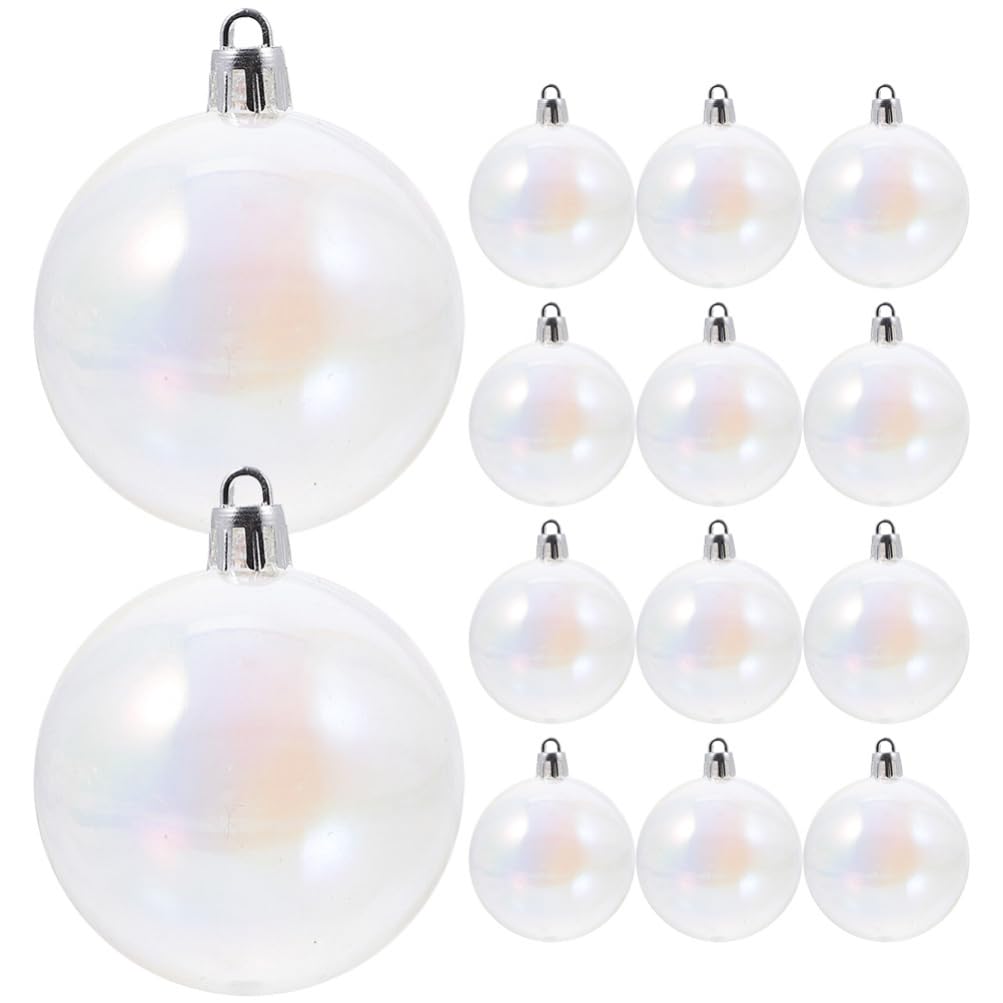 MAGICLULU 24pezzi Palline di Natale Decorative Infrangibili Palle di Plastica Leggera per Albero di Natale Stufa Porta Finestra Feste e Progetti Fai da Te