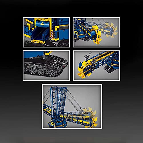 FanMei MISINI 17006 Schaufelradbagger, (Fernbedienung & APP-Steuerung R/C) Kleinpartikel-Puzzle-Bagger-Montage-Spielzeug… – Bild 6