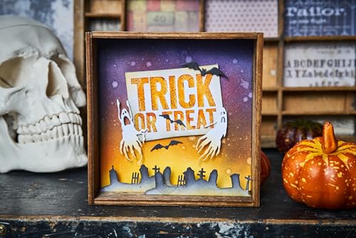 Sizzix Thinlits 666684 matrices pour décorations de table Halloween