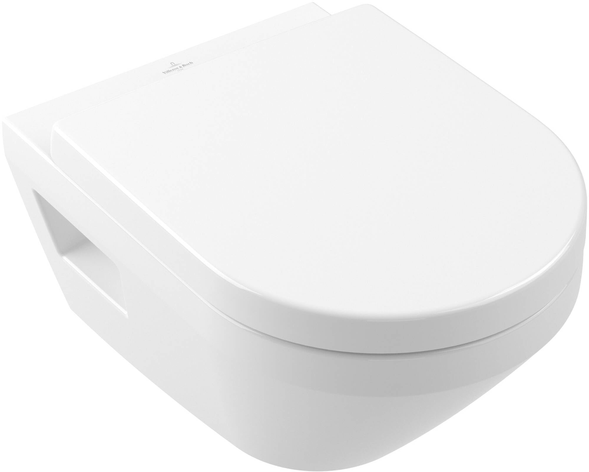 Villeroy und Boch Architectura Combi-Pack Wand-WC – Oval, mit WC-Sitz 5684CL01
