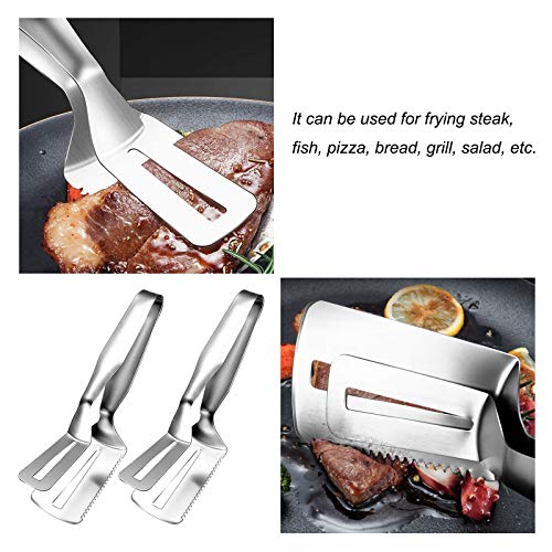 2Pcs Pinze da Griglia con Impugnatura Pinze per