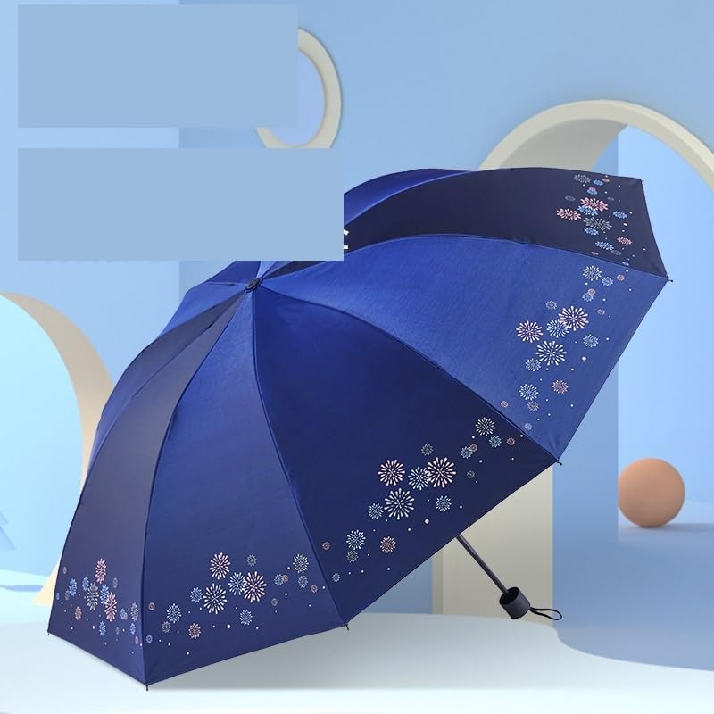 RENEESME Umbrellas for Rain Umbrella Ten-Bone Large Sunshade Rain Or Shine Umbrella Sun Umbrella Strong Umbrella for Wind and Rain(Color:C)
