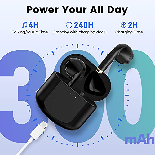 TICWRIS Bluetooth Kopfhörer in Ear, Bluetooth 5.1 Kabellose Ohrhörer mit Mikrofon, 36 Std Spielzeit Touch Control Sport Wireless Earphone für Smartphone/Laufen, Type C - Image 4