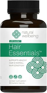 Natural Wellbeing Hair Essentials – DHT Blocker Hair Growth Supplement for Women & Men – Saw Palmetto, Biotin, – Vegan Capsules – Stops Shedding & Thinning (90 Count, 1-Month Supply)