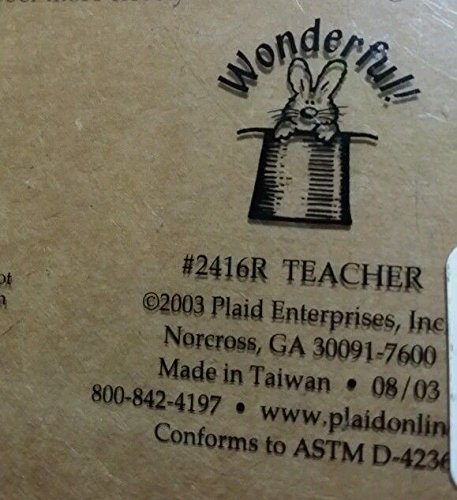 Plaid All Night Media Wood Mounted Stamp Set-Teachers #TOP2