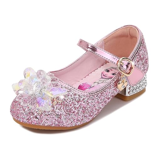 Monissy Disfraz Niño Suave Zapatos Princesa Lentejuelas Cómodo Boda Fiesta Navidad Cumpleaños Carnaval Ceremonia Regalo Niña Bailarina Cosplay para Niño Disfraz,Rosa,25