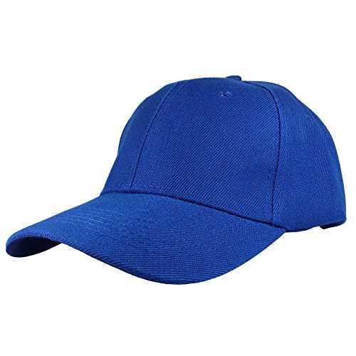 Gelante Adult Plain Baseball Cap Classic Adjustable Size for All Seasons. 20-001-Royal Blue-1PC