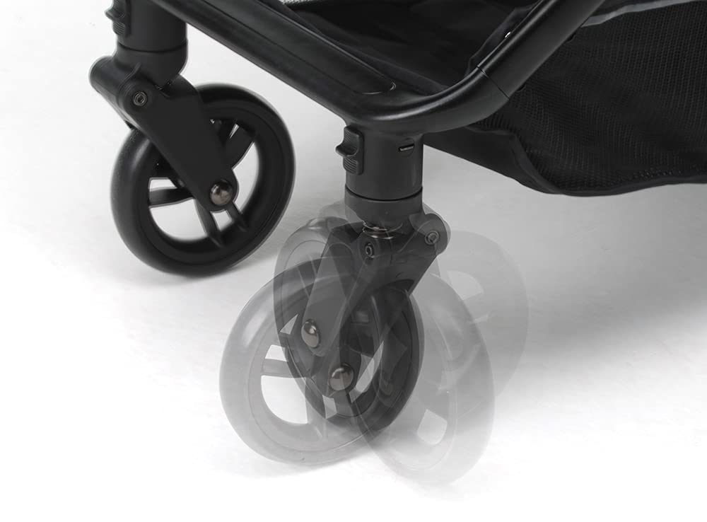 Foppapedretti Passeggino Compatto Jumbo, 0-22 Kg (0-4 anni), Chiusura ad 1 mano, Chiusura Self-Standing, Schienabile Regolabile, Ruote Ammortizzate, Cesto Porta Oggetti, Telaio in Alluminio, Scarlatto