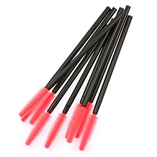 XZEN Disposable Silicone Eyelash Mascara Brushes Wands Applicator Eyebrow Brush Makeup Tool Kit Set(500pcs, Pyramid type)