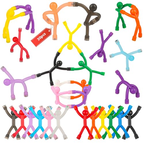 30Pcs Magnet Men, Refrigerator Magnetic Man, Fun Humanoid Magnet Fidget Travel Toys for Kids, Magnetic People Guys for Fridge, Locker, Whiteboard...