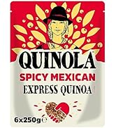 Quinola Organic Quinoa Spicy Mexican 6x250g, Healthy Rice Alternative Grain, Express Ready to Eat...