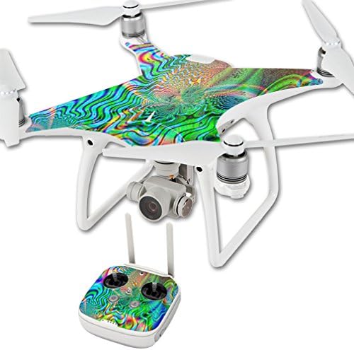 Miniatura 1 de MightySkins - Skin compatible con DJI Phantom 4 Quadcopter Drone Wrap Cover Sticker Skins Psychedelic