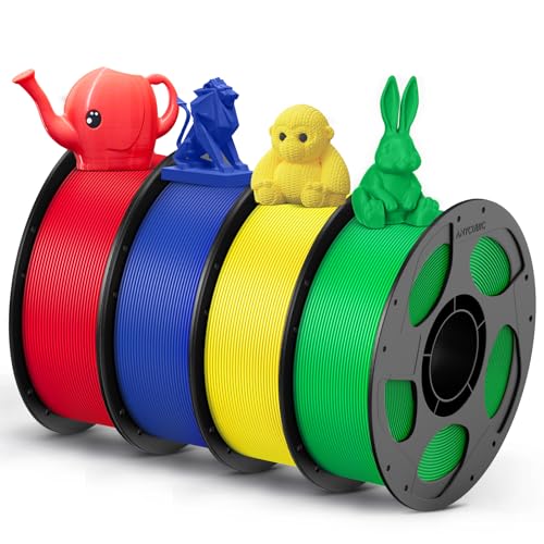 Image of ANYCUBIC PETG Filament 1.75mm Bundle, 3D Printer Filament, Dimensional Accuracy + /- 0.02mm, Exceptional Toughness, 1KG Reusable Spool, 4KG Red+Green+Blue+Yellow